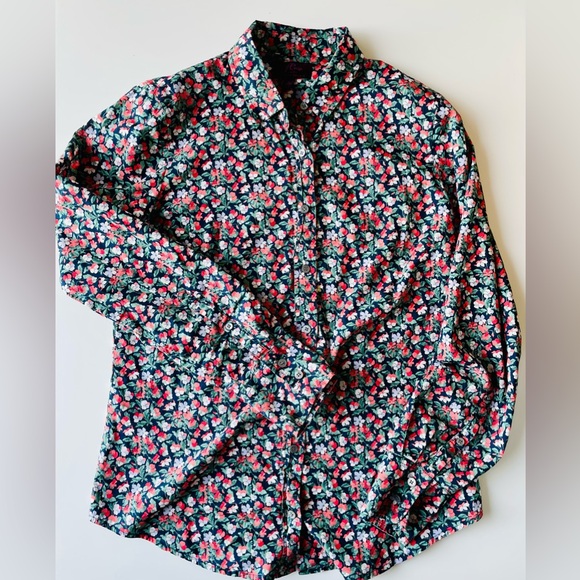Liberty of London x J Crew Sarah Floral Shirt• Sz 4 - Picture 2 of 6